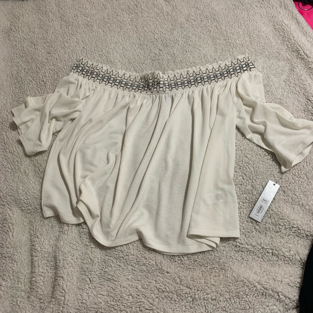 Off the shoulder blouse